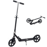 Kids Scooter Ride On Toy Height Adjustable For 7-14 Years, Black
