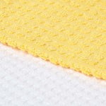 HOMESCAPES "bumble-bee" Waffle Cotton Tea Towels, Set Of 2