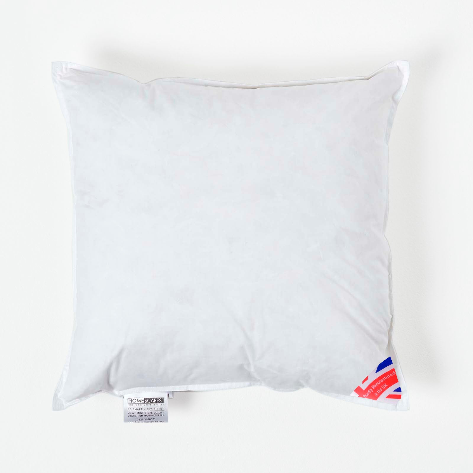 Duck Down Cushion Pad | 40cm x 40cm | White
