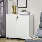 2 Tier Locking Office File Organisation With 2 Keys | One Size | White