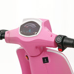 24v Battery Powered Ride On Motorcycle With Manual Throttle | Pink