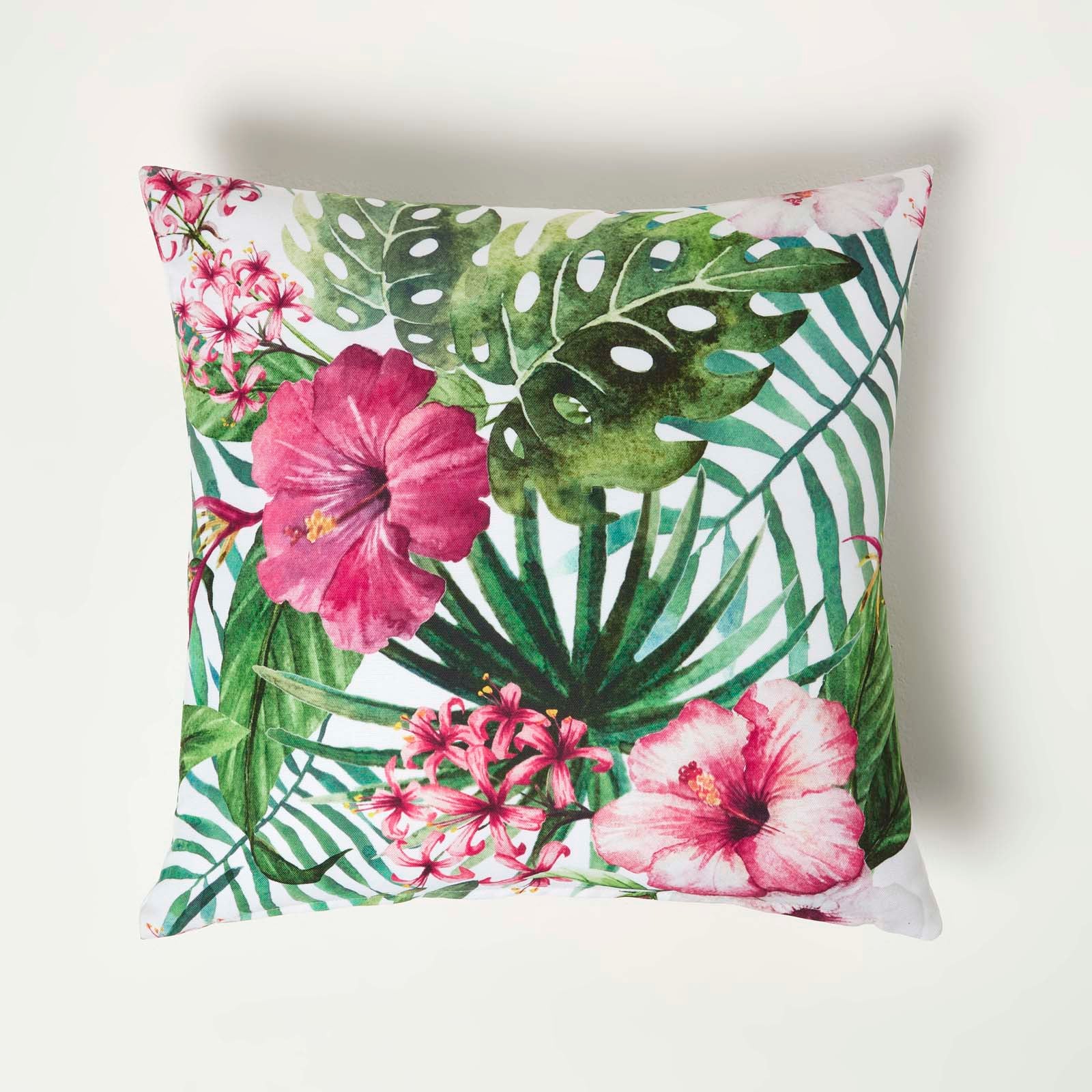 Luxury Outdoor Cushions 2 Set, Waterproof, Soft-touch, Summer Flower, For Garden And Indoors
