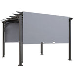 Outdoor Retractable Pergola Garden Sun Shade Patio Canopy