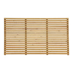 180cm W X 90cm H Garden Privacy Wooden Fence Panel, Solid Pine Slatted Outdoor Fence With Water-based Finish