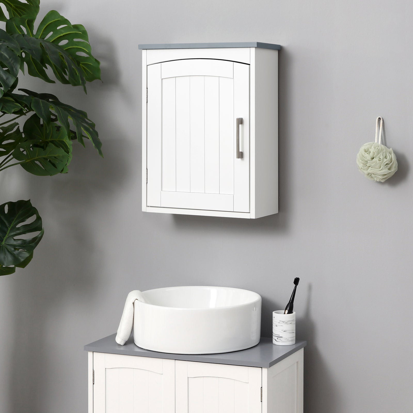Wall Mounted Bathroom Cabinet With Adjustable Shelf