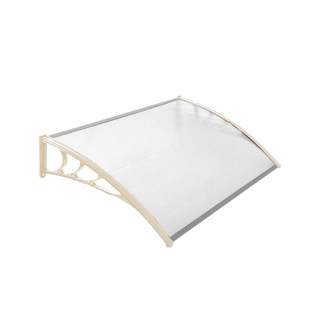 120cm W X 80cm D X 23.8cm H Window Door Awning Canopy With Brackets