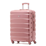 25" Medium Suitcase Check-in Hold Luggage Hard Shell 4 Wheels Tsa Lock | Medium | Rose Gold