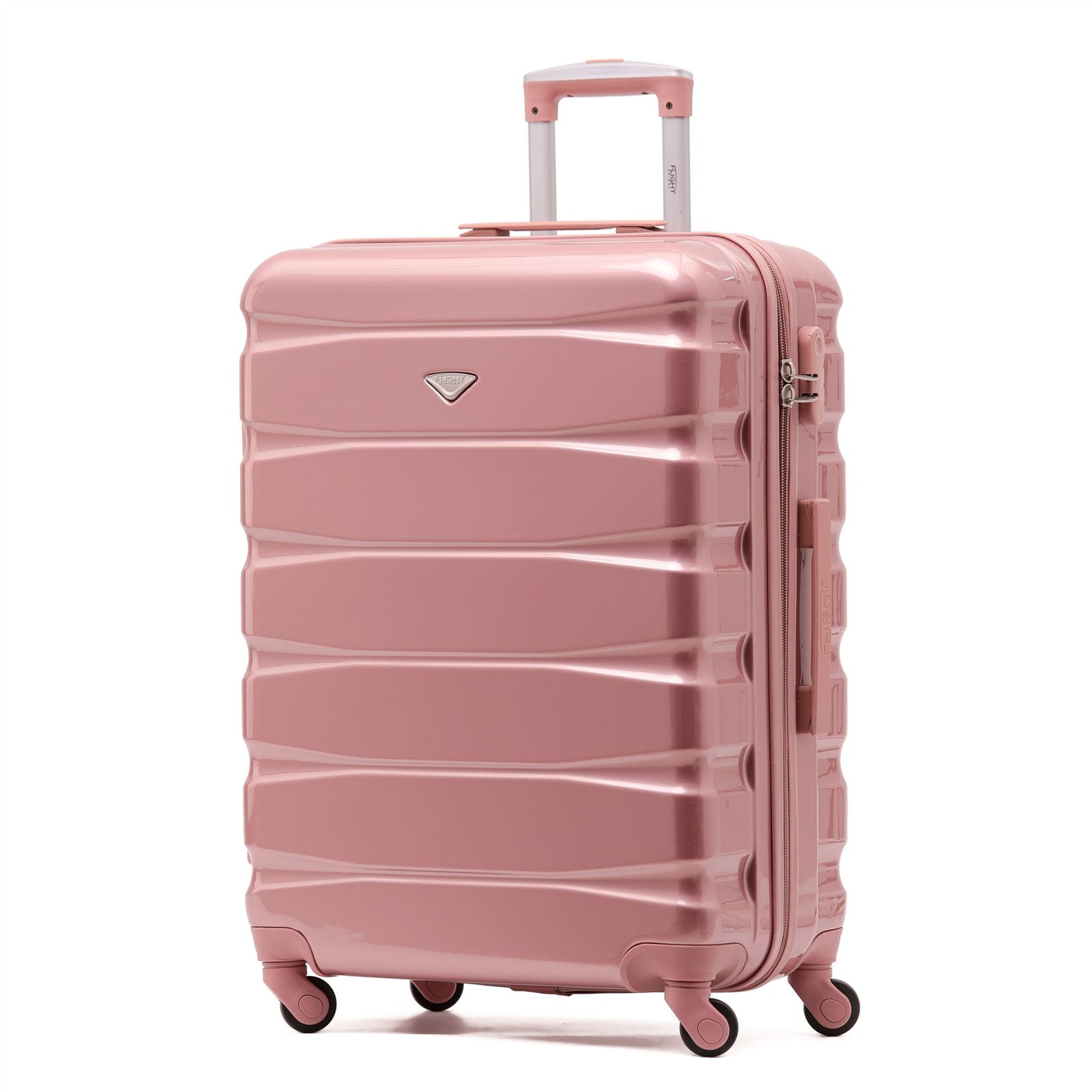 25" Medium Suitcase Check-in Hold Luggage Hard Shell 4 Wheels Tsa Lock | Medium | Rose Gold