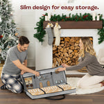 Wrapping Paper Storage Bag Dust Resistant Fabric Holder Grey