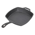 25cm W X 24cm D Rectangular Cast Iron Grill Pan