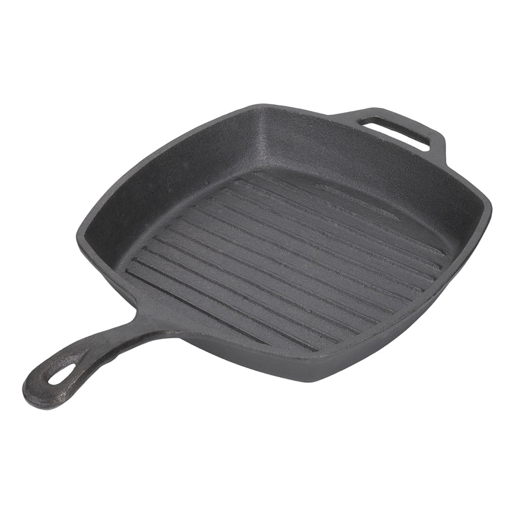 25cm W X 24cm D Rectangular Cast Iron Grill Pan