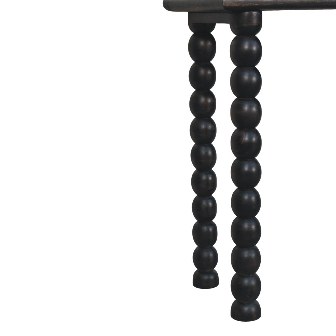 Artisan Furniture Spindle Linear Console In Solid Wood – Dark Brown Finish