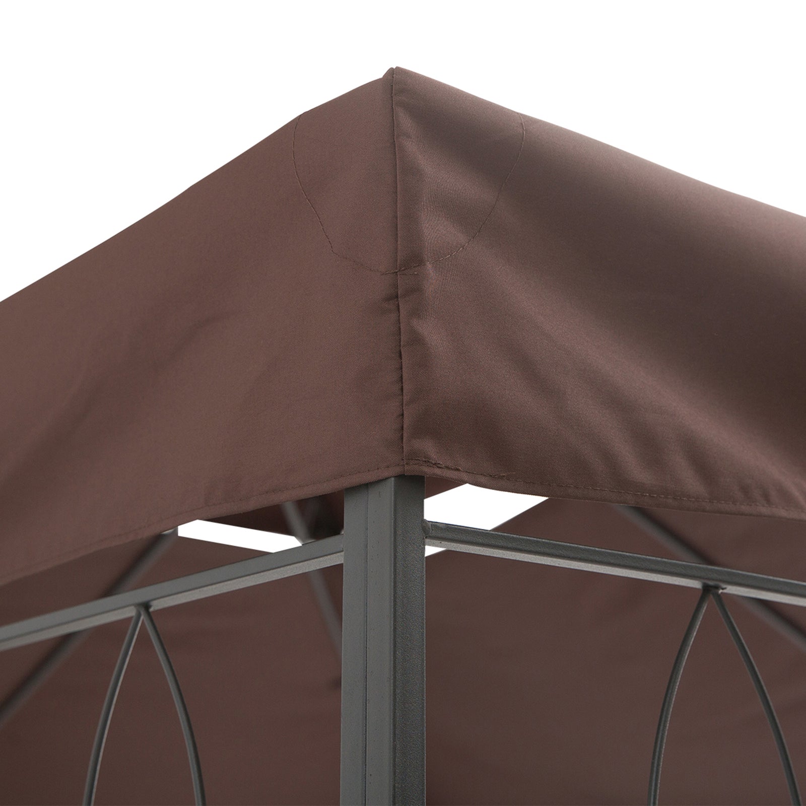 3x4m Gazebo Replacement Roof Canopy 2 Tier Top Uv Cover | Brown