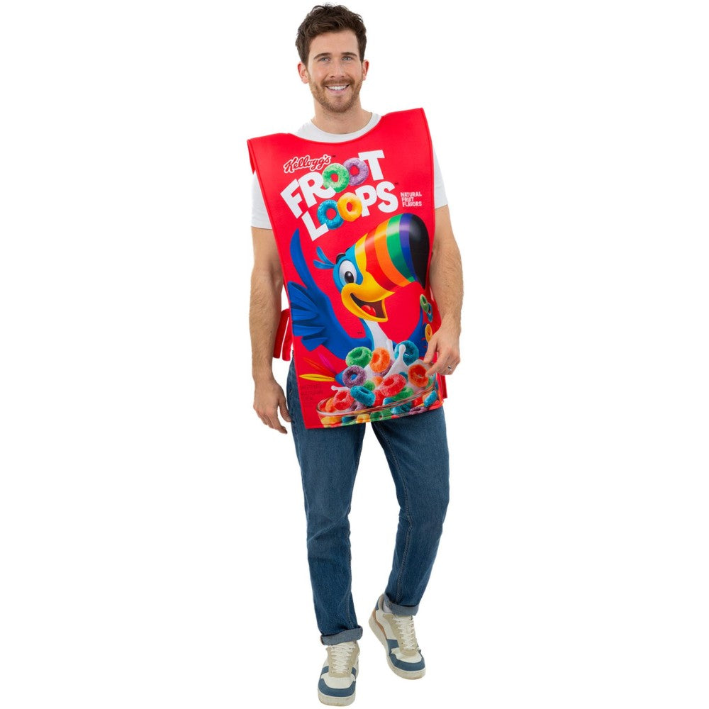 Kelloggs Fruit Loops Cereal Box Costume