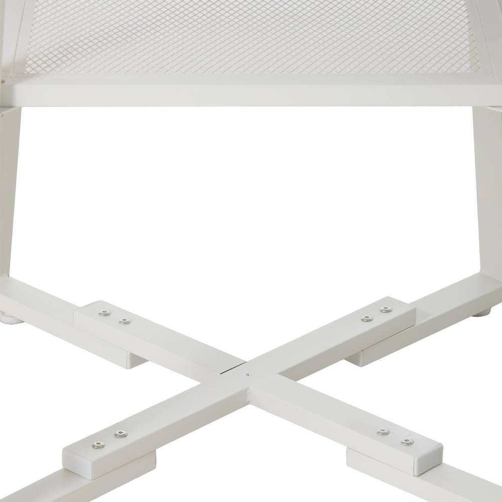 120cm Dia X 76cm H Round Dining Table With Storage Shelf | White