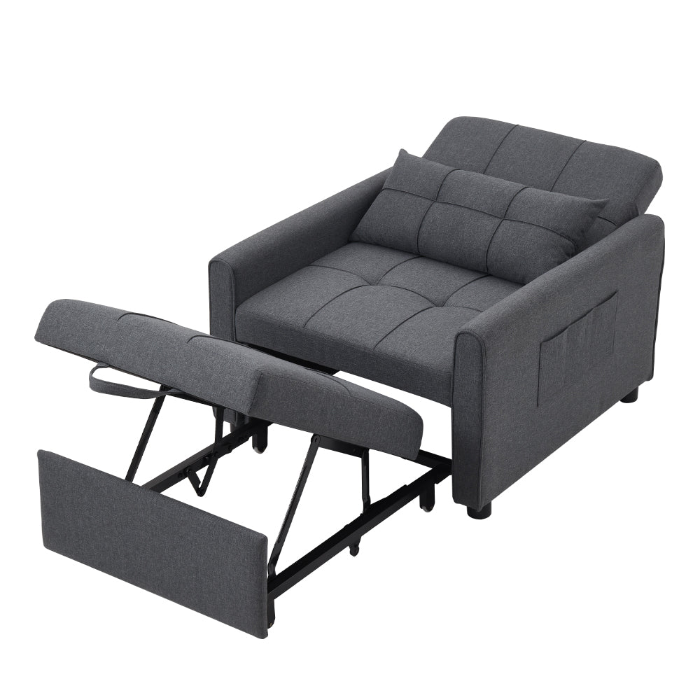 Three-in-one Versatile Single Sofa Bed With Pillow