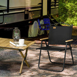 Lightweight Portable Folding Chair For Camping, Fishing | Black