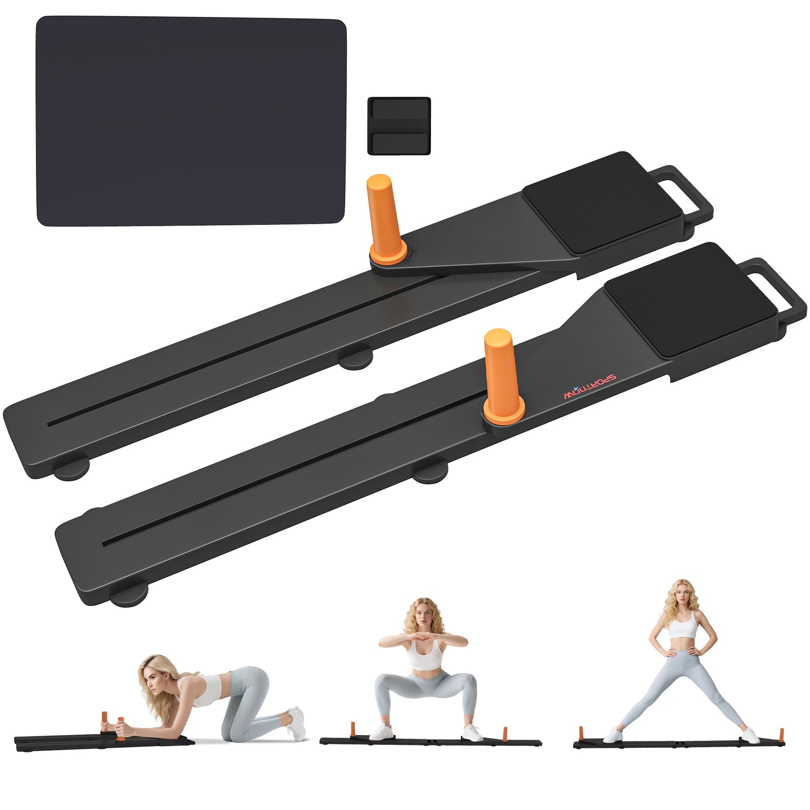 Push Up Board Set Of 2, Portable Press Up Board