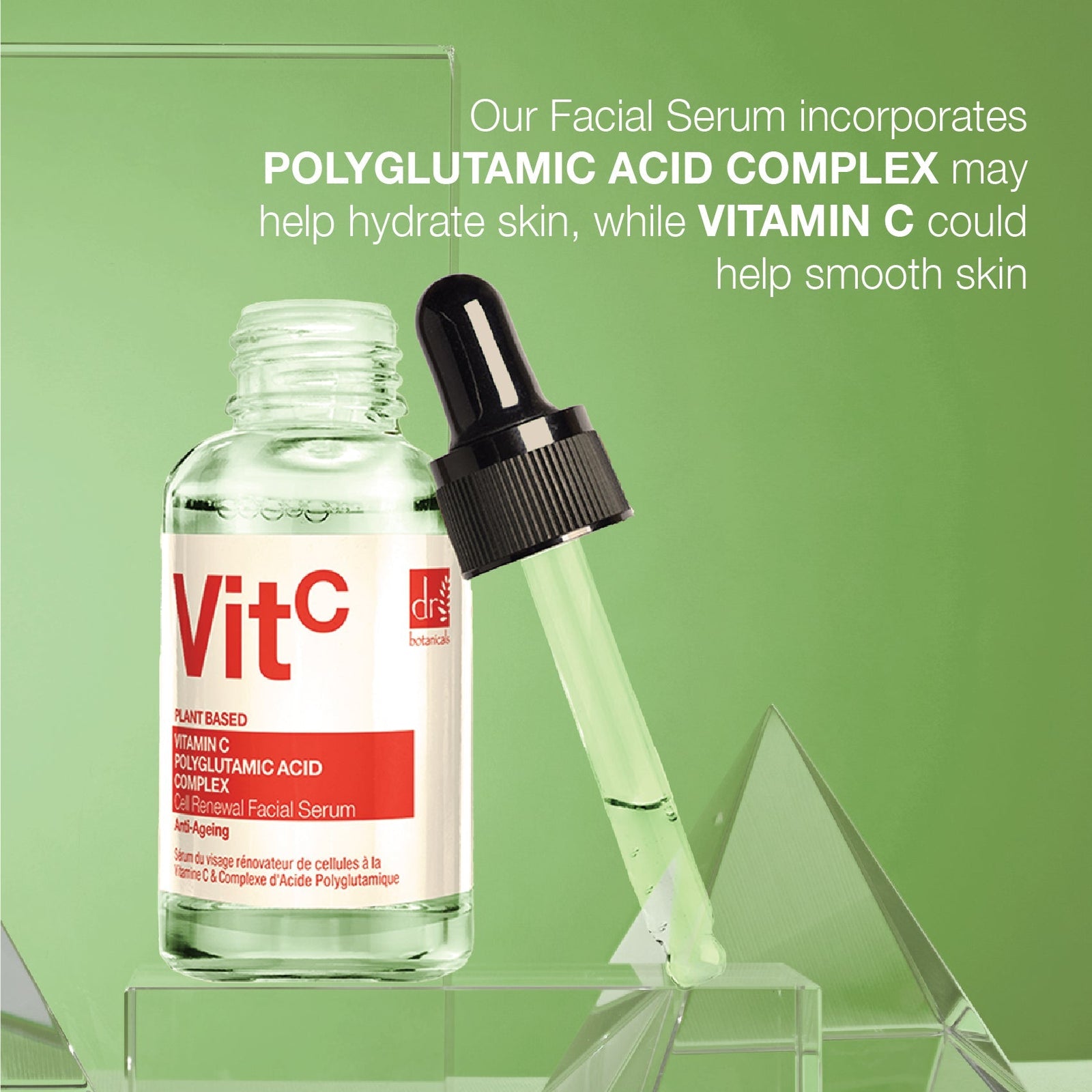 Vitamin C 3%, Polyglutamic Acid Complex Facial Serum 30ml