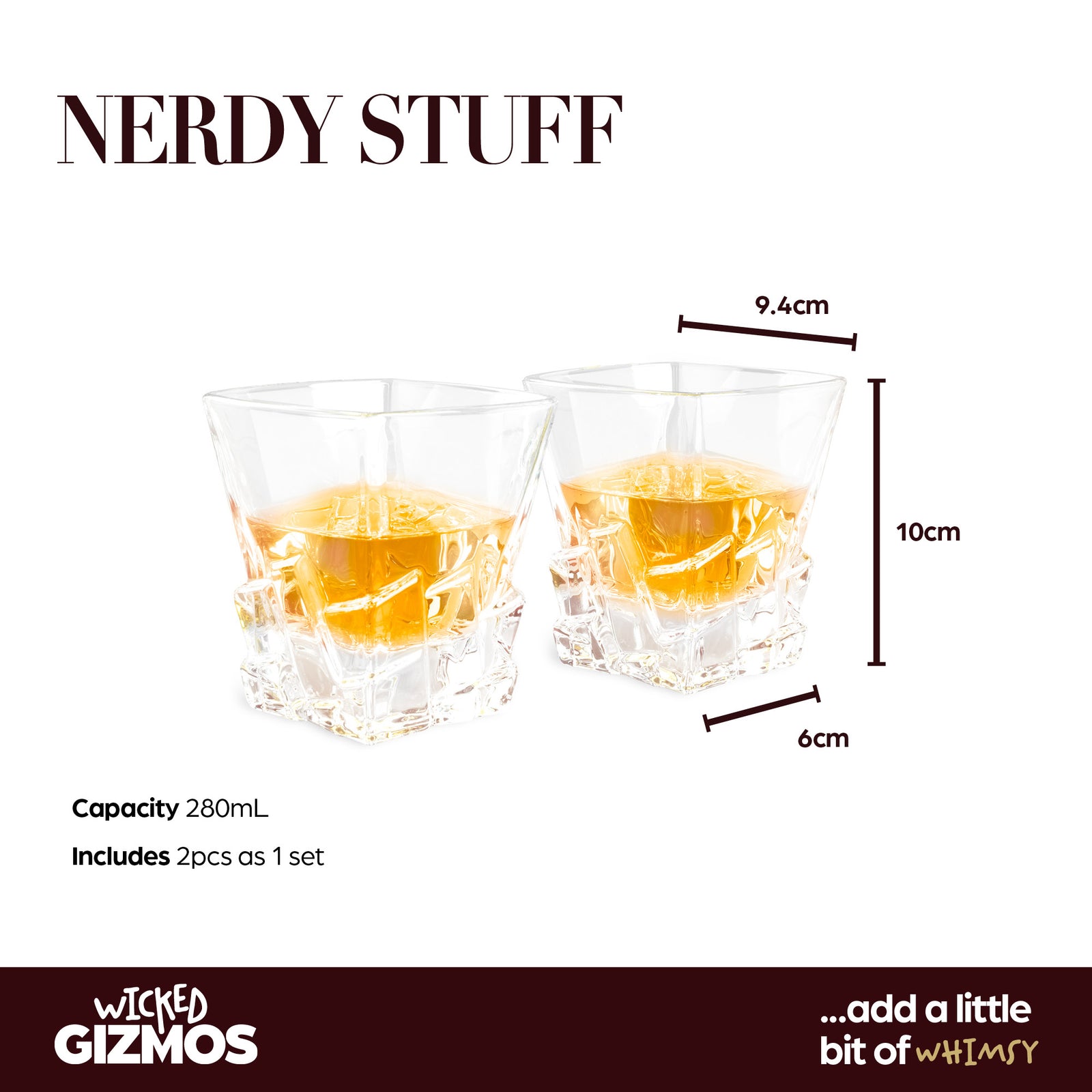On The Rocks Whiskey Tumbler Set