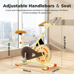Centra Magnetic Exercise Bike 120kg Indoor Spin Bike With Lcd Display And App