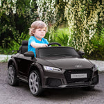12v Battery Licensed Audi Tt Rs Ride-on Car W/ Remote, Headlight | Black
