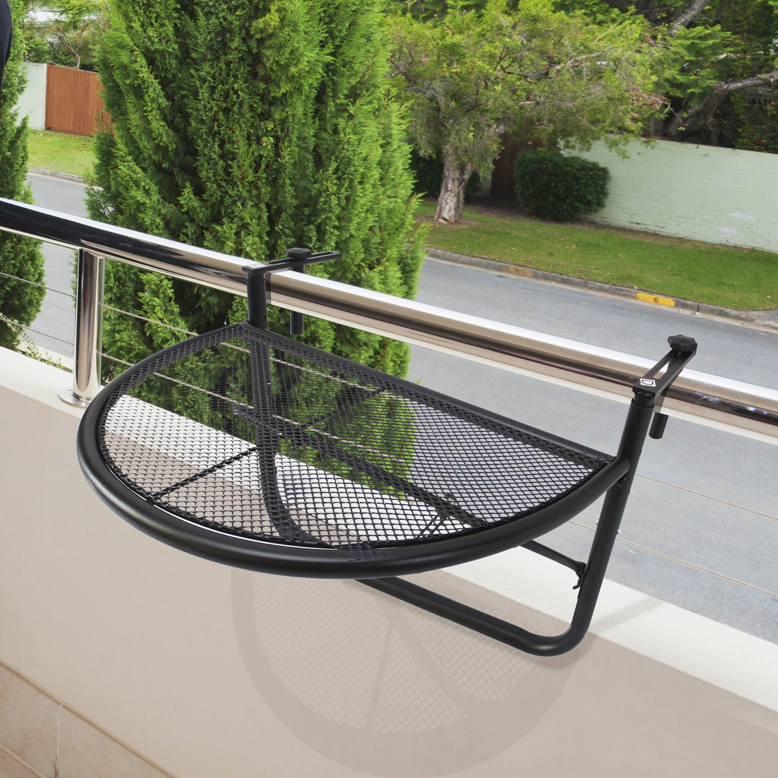 Semi-circular Attachable Balcony Hanging Table