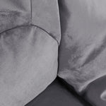 Kids Aurora Velvet Bean Bag Chair | Charcoal