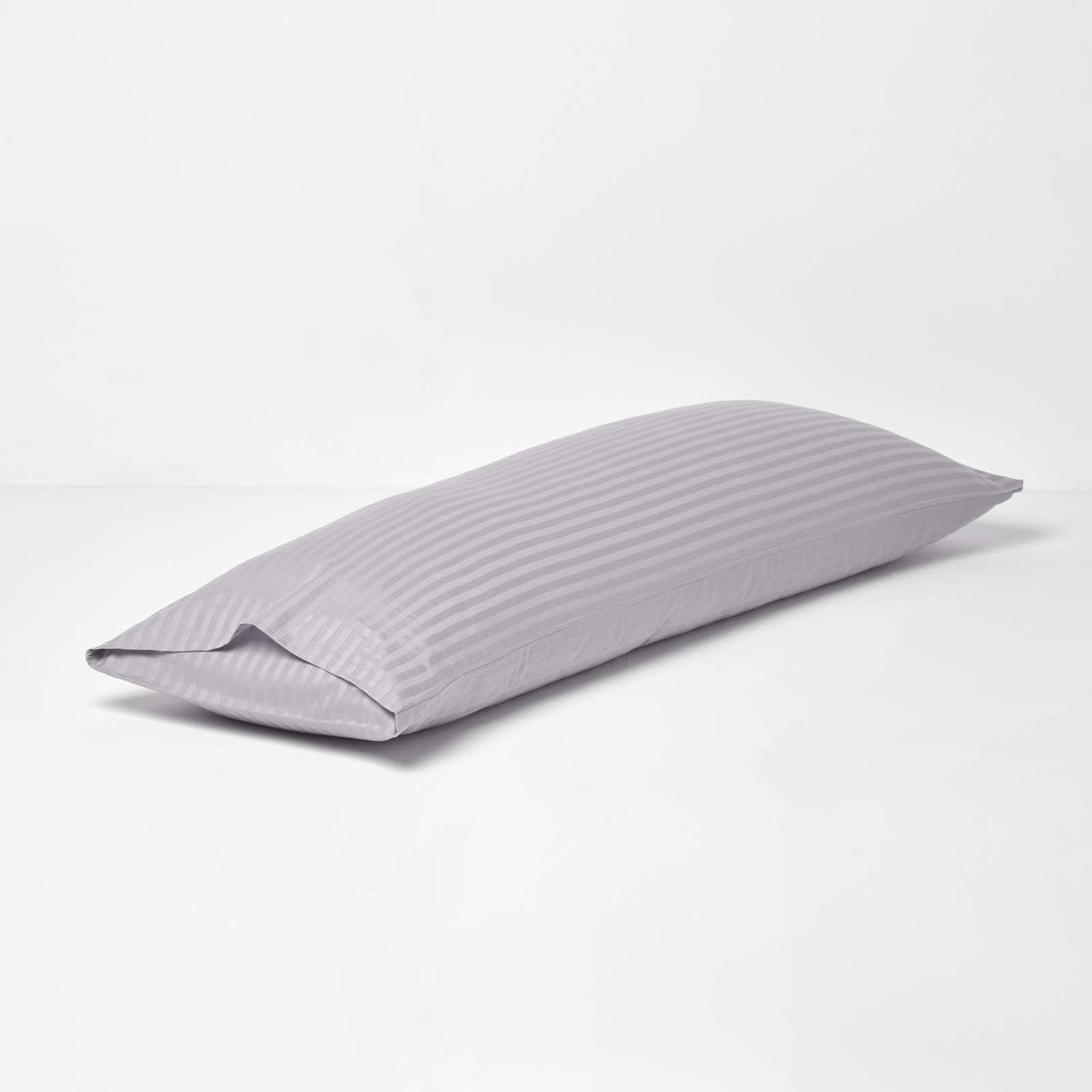 Egyptian Cotton Satin Stripe Housewife Pillowcase 330 Tc | Body | Grey
