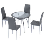 Dining Table And Chairs, Upholstered