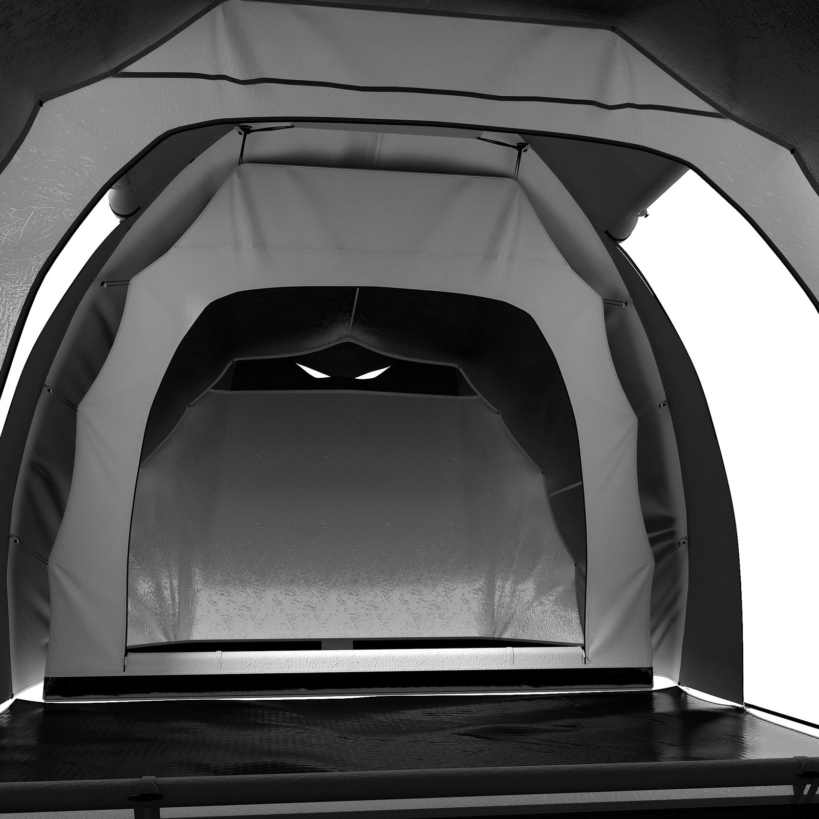 4-6 Man Tunnel Tent, Camping Tent W/ Bedroom, Living Area | Multi Colour
