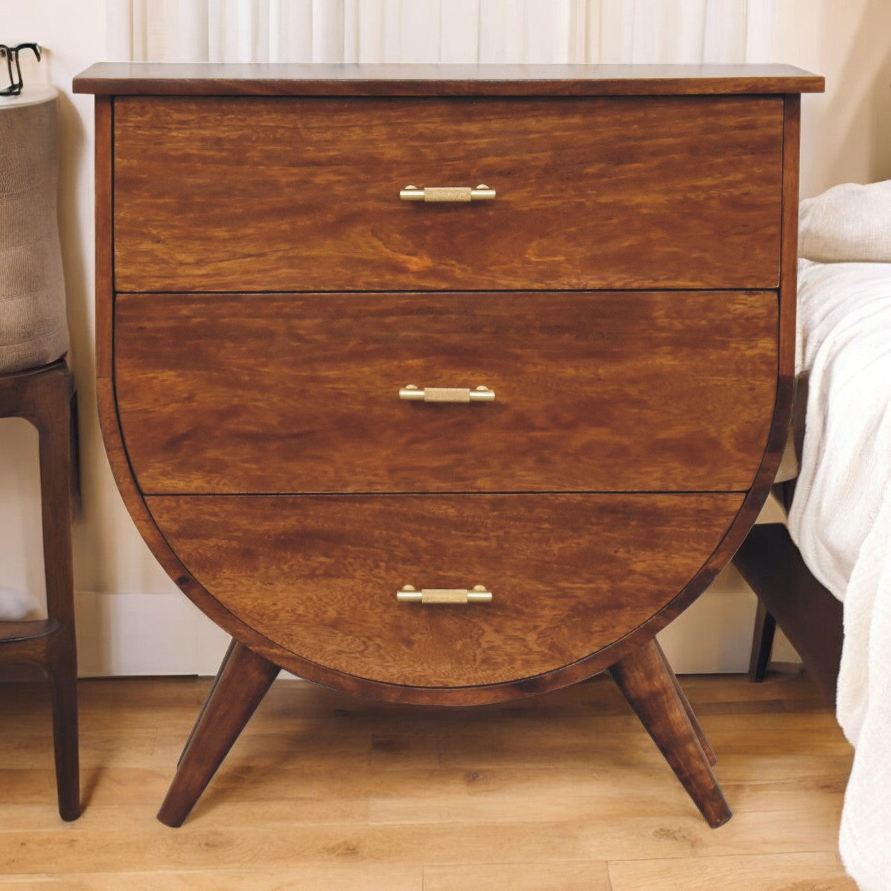 Solid Mango Wood Agra Chest Of Drawers