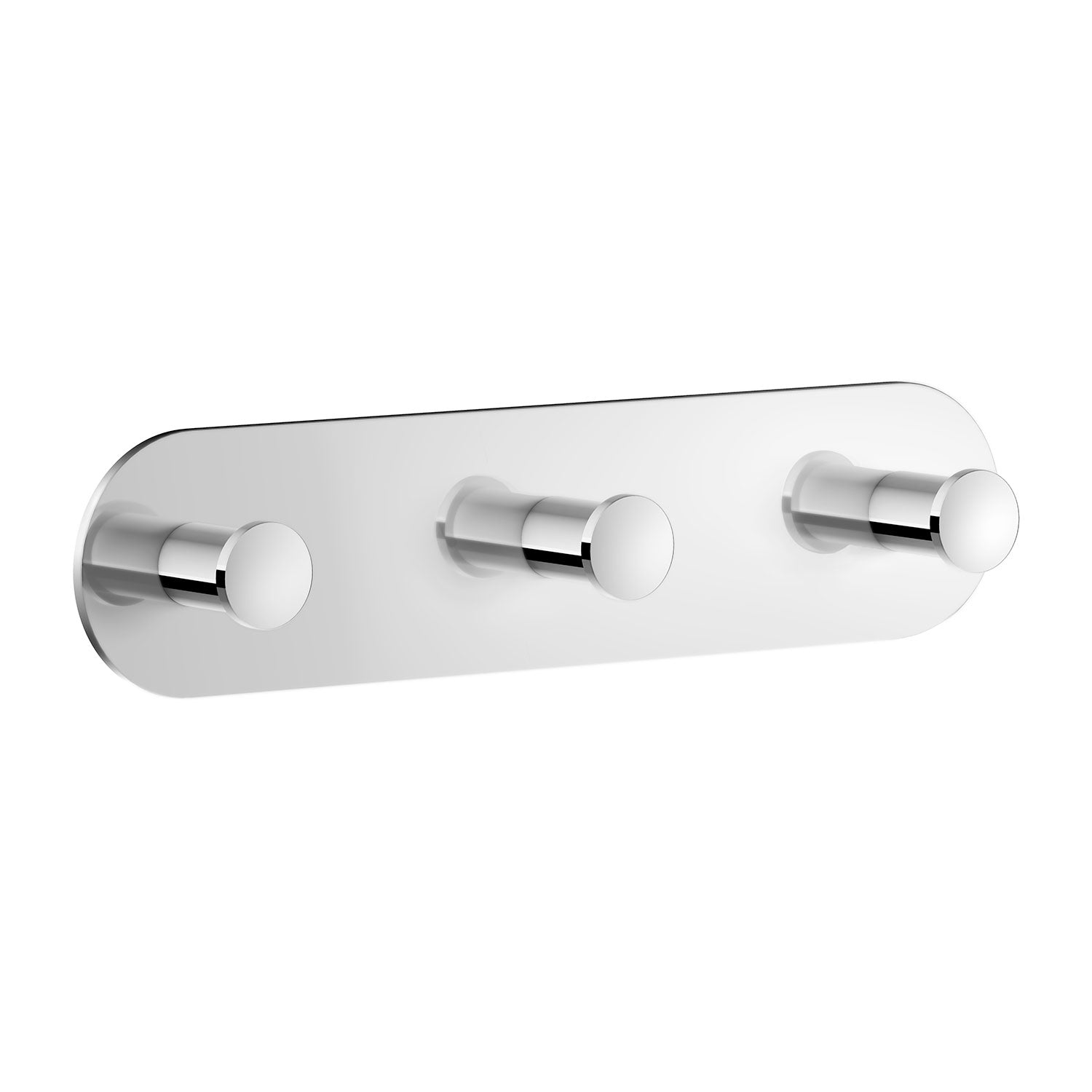 Stainless Steel Towel Hooks Self Adhesive Wall Mounted | Triple | Polished Chrome