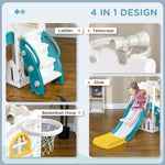 4 In 1 Kids Slide For Indoor Use, For Toddlers 1-3 Years | Yellow