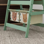 Kids Easel With Paper Roll, Blackboardboard, Storage | Green