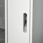 Freestanding Bathroom Cabinet W/ Open Shelves 3 Cupboards | One Size | White