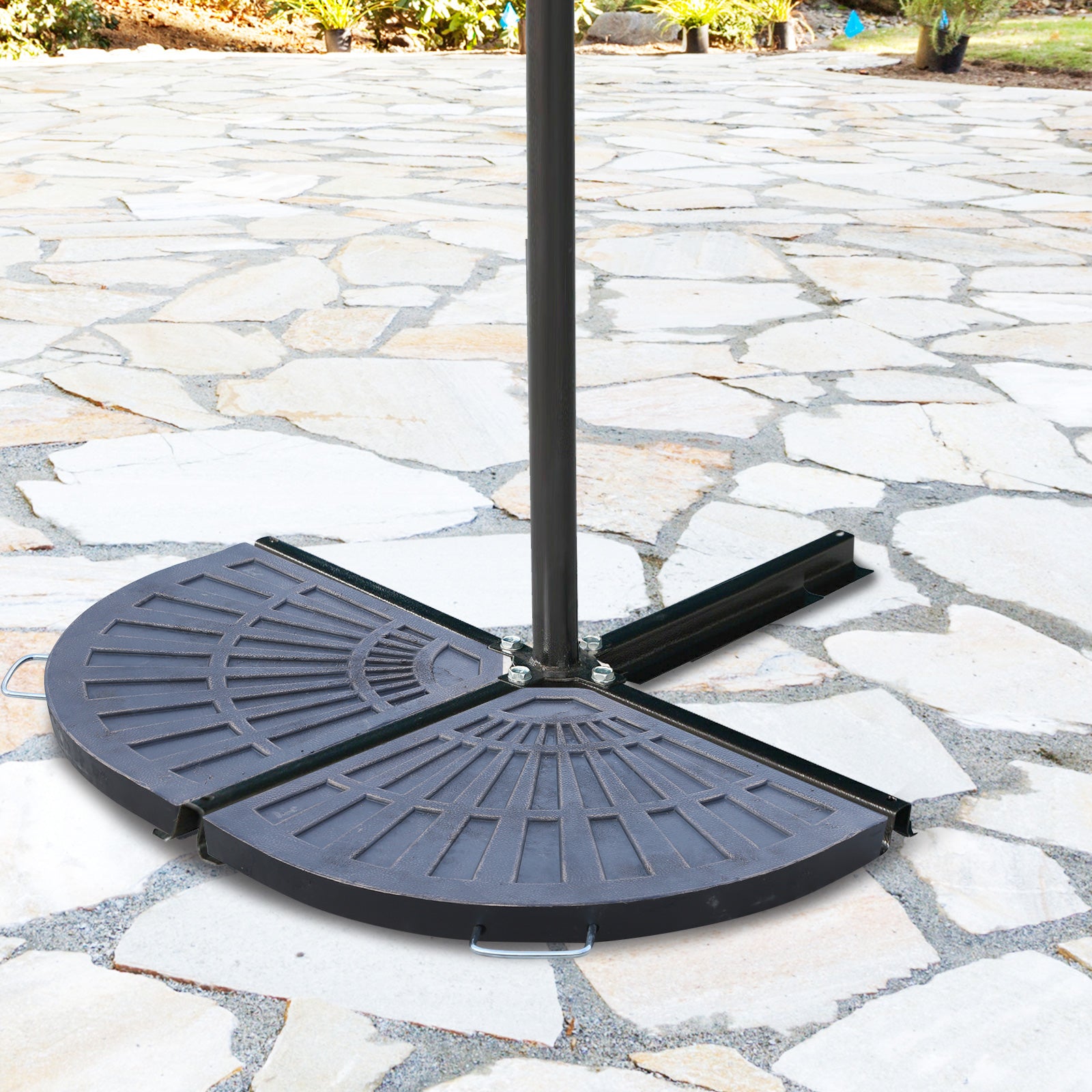 2pc Parasol Base, 28kg, Bronze