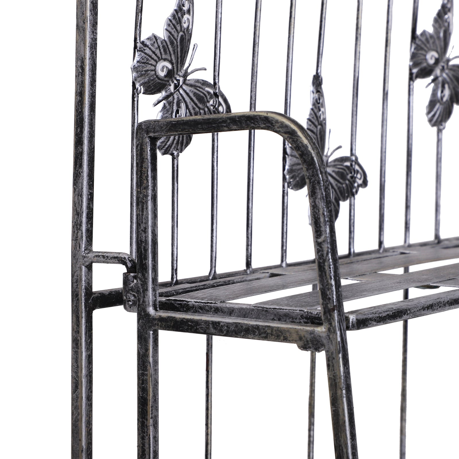 3-tier Metal Folding Plant Stand Display Rack Bookshelf Unit