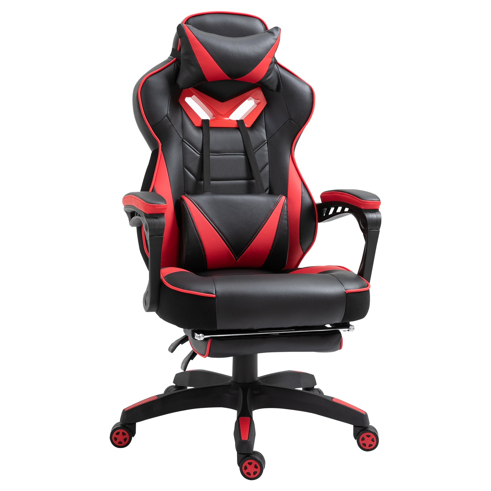 Gaming Chair Reclining W/ Footrest | Red