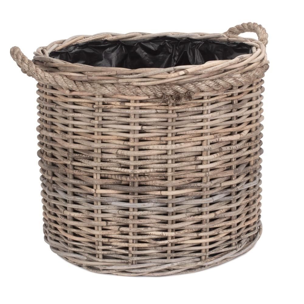 Wicker Rectangular Garden Trugs | Small | Brown
