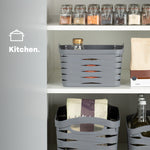 Kaari Grey Woven Basket - 7l