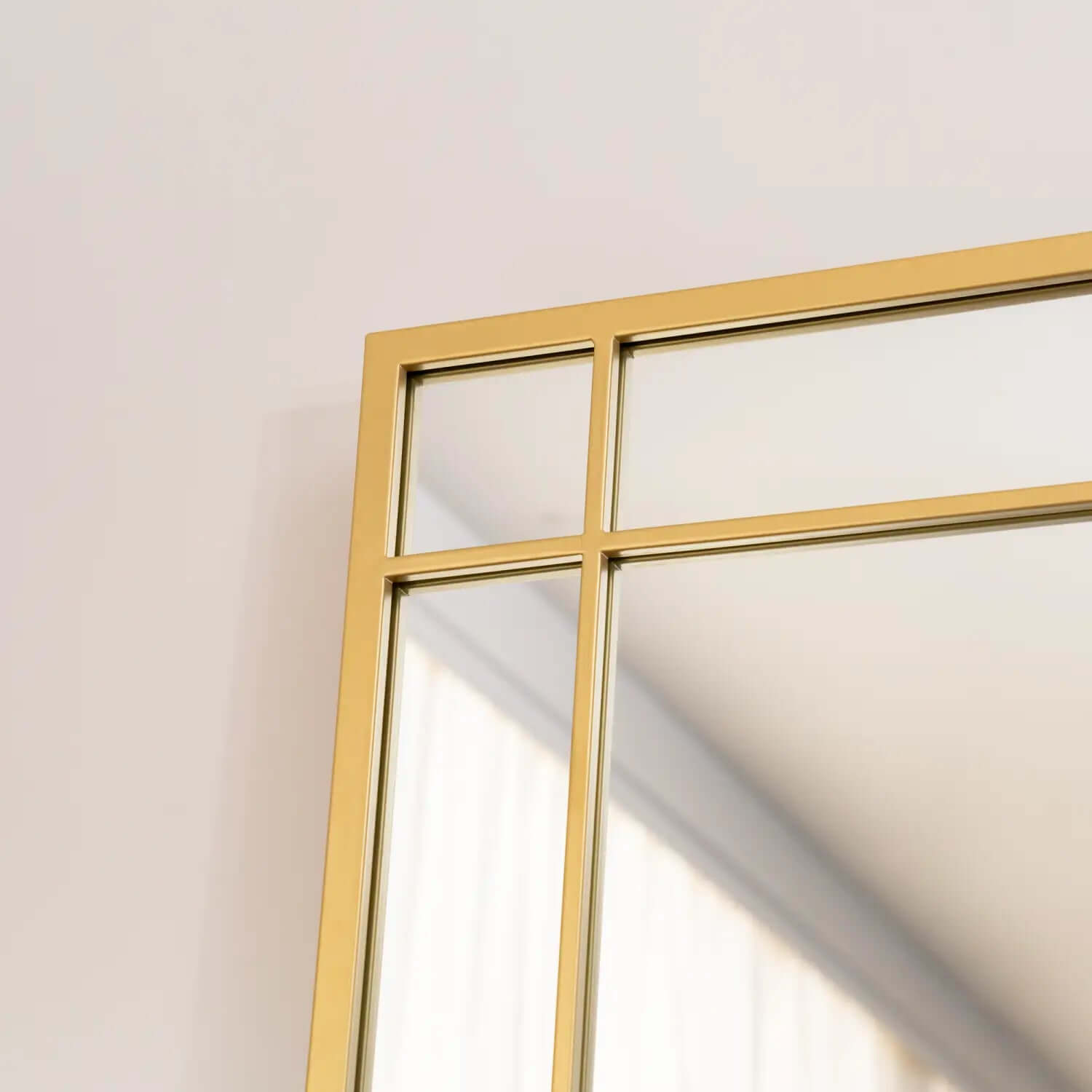 Aimi - Gold Metal Rectangle Window Mirror | 200cm x 120cm
