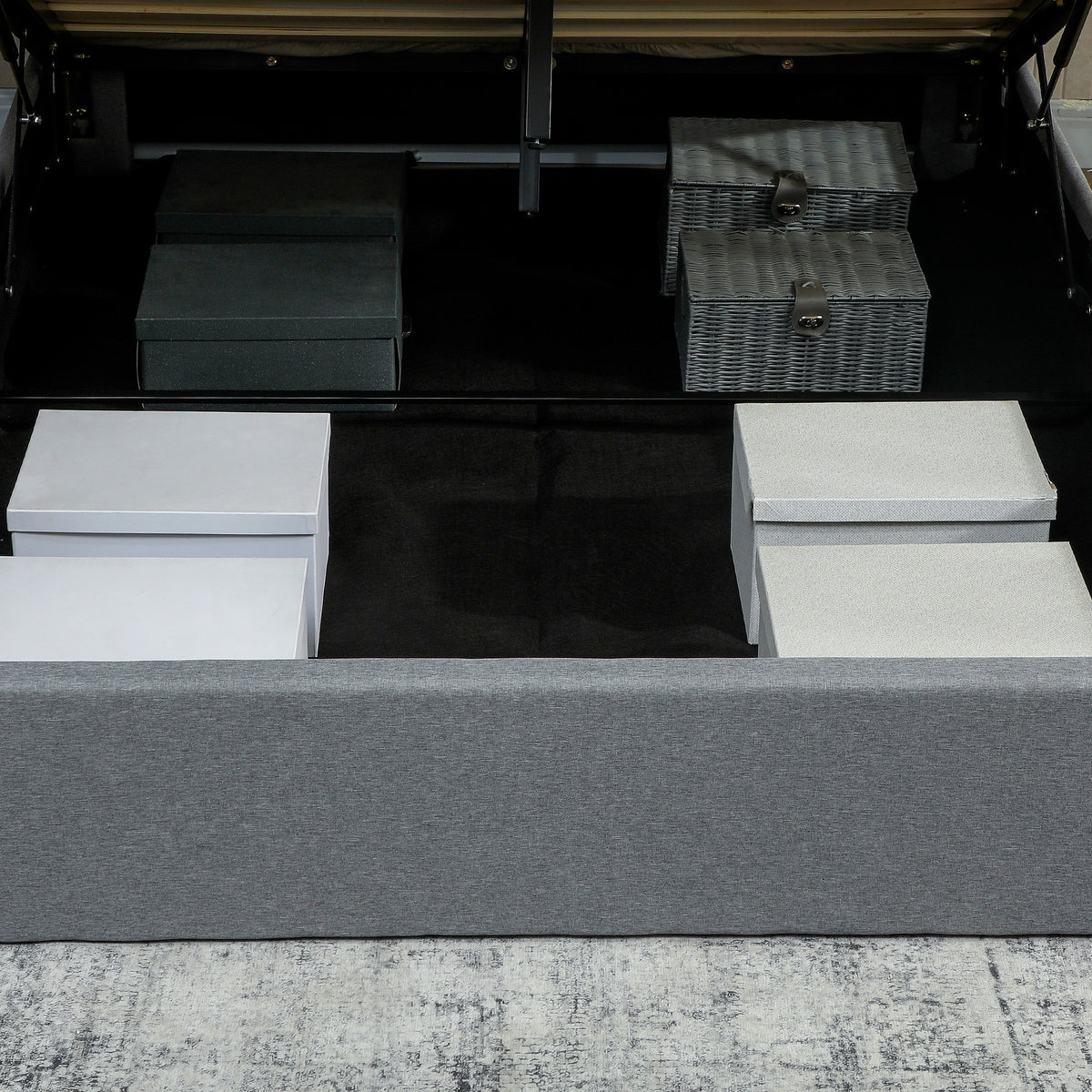 HOMCOM Upholstered Ottoman Bed Storage Bed Frame