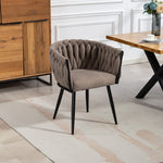 Aneta Fabric Accent Chairs - Set Of 2 | Brown