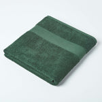 Turkish Cotton 500gsm Towel | Bath Sheet | Dark Green