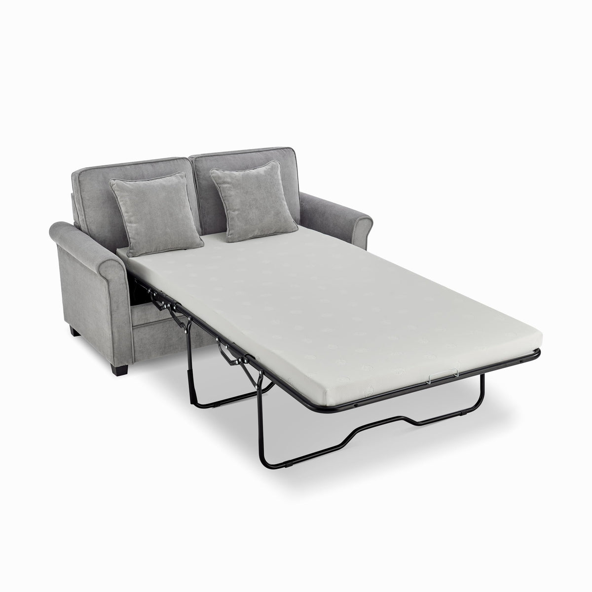 Ramy Corduroy Sofa Bed 2 Seater | Grey