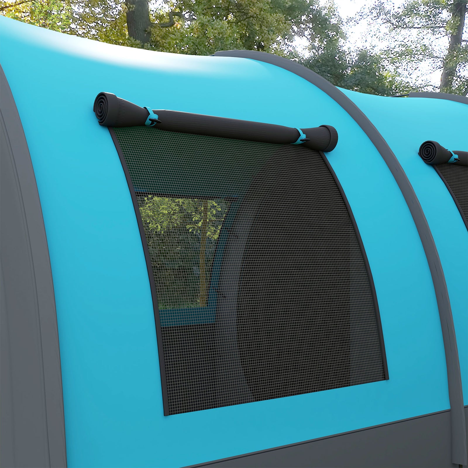 Camping Tent, 3000mm Waterproof Family Tent For 5-6 Man | Gray