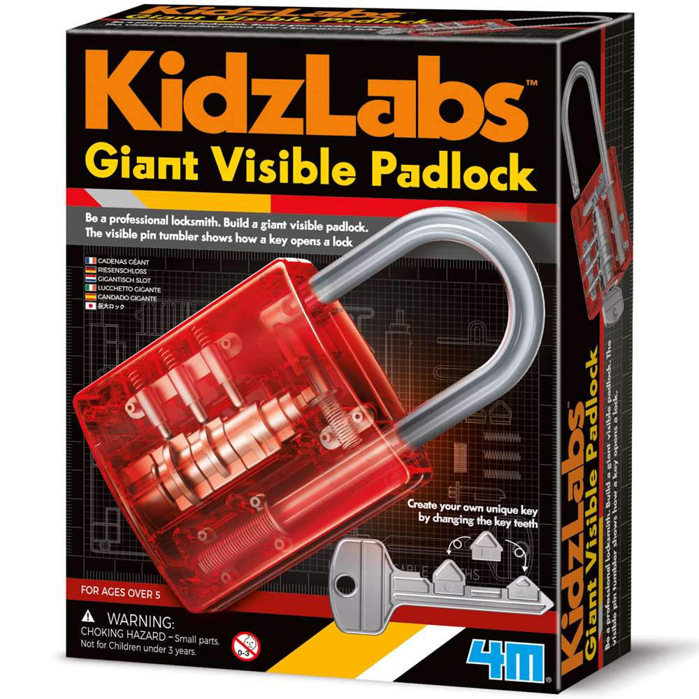 Kidzlabs - Giant Visible Padlock