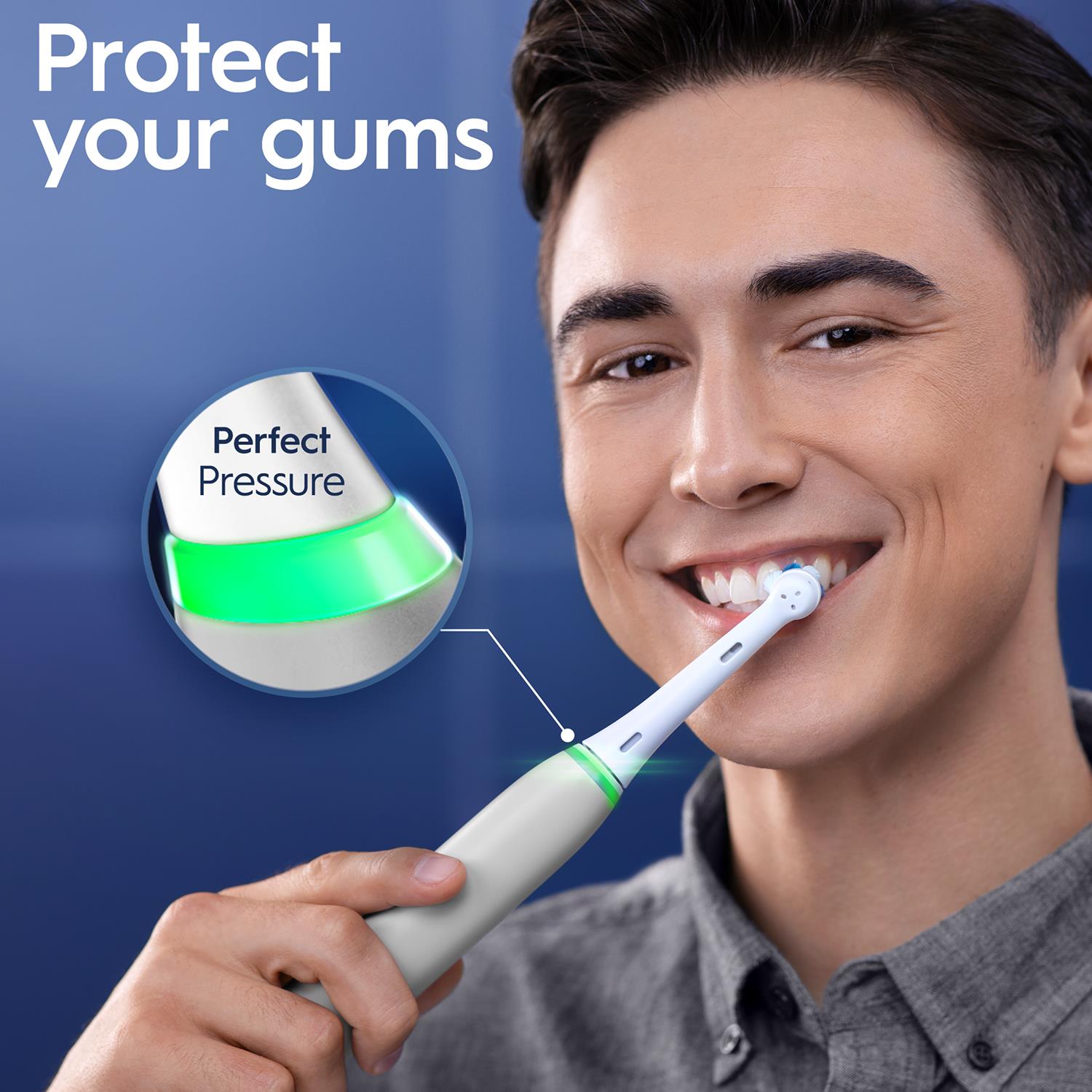 Io Series 6 Electric Rechargeable Toothbrush With Travel Case, Grey Opal