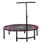 Foldable Trampoline Silent Bouncer Jumper Adjustable Handle